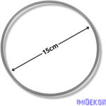  Fém karika 15 cm - Ezüst