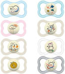 MAM Játszócumi Supreme Night, Világítós, dupla szilikon lapított (méret: 2) 6+ hó (2 db/cs) - babybear