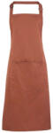 Premier PR154 COLOURS nagy zsebes hosszú kötény saját anyagú pántokkal Premier, Chestnut-U (pr154cs-u)