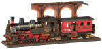 Rolife Puzzle 3D, mecanic, din lemn, Tren cu aburi, 405 piese (TGS01)