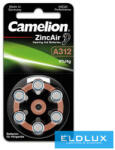 Camelion Zinc Air elem hallókészülék 1.4V A312/ZL 312-BP6 (A312-BP6)