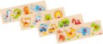 Goki Puzzle cu mânere Goki - Autovehicule (57440) Puzzle