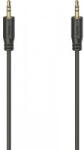 Hama Cablu audio Hama Flexi-Slim, Jack 3.5 mm Male - Jack 3.5 mm Male 0.75 m, negru (HM200725)
