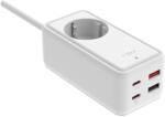 FIXED 1 Plug + 4 USB 1,5 m (FIXCS65-1.5-WH)