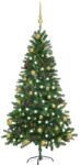 vidaXL Set cu LED-uri&globuri 150 cm verde (3077554)