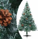 vidaXL Brad cu LED-uri&globuri&conuri 150 cm (3077527)