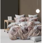 Luna ágynemű garnitúra 6 részes 3D rózsaszínes-bézs - techsend