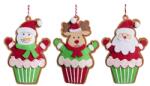 Iris textil akasztós karácsonyi muffin (061106) - bestbyte