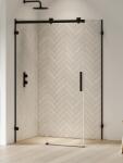 NEW TRENDY Softi X Black cabină de duș 100x100 cm pătrat negru mat/sticlă transparentă EXK-5379 (EXK5379)