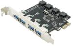 BLACKBIRD PCI-E Bővítőkártya 4xUSB 3.0