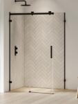 NEW TRENDY Softi X Black cabină de duș 110x100 cm dreptunghiular negru mat/sticlă transparentă EXK-5381 (EXK5381)