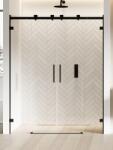 NEW TRENDY Softi X Black uși de duș 140 cm culisantă negru mat/sticlă transparentă EXK-5370 (EXK5370)