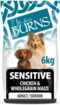 Burns 2x6kg Burns Adult & Senior Sensitive - Csirke és teljes kiőrlésű kukorica száraz kutyatáp