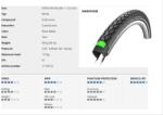 Schwalbe Külső 635-40 (28X1 1/2) Marathon Perf Hs420 Green Ec Ref Tw 830G