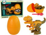  Dinoszaurusz Tyrannosaurus Rex Készlet - Tojással, DIY Csavarhúzóval, Narancssárga