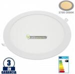  INTI 24W=192W kerek fehér LED mennyezeti lámpa melegfehér2443