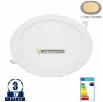  INTI 18W=144W kerek fehér LED mennyezeti lámpa melegfehér2336