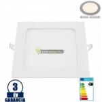  INTI 18W=144W négyzet fehér LED mennyezeti lámpa természetes fehér2453