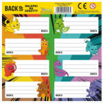  Backs - Mesés Állatos Füzetcímkék - 8 db/ív (DFM-NNZKZ)