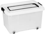 NHG IRIS Uno Box 50 literes tárolódoboz zárható tetővel, kerekekkel, fogóval húzható 20460800 (20460800) - officedepot