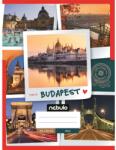 Nebulo Füzet, A4, sima, 80-32, ország-város minták, 12 db/csomag (SI-OVM-A4) (55840)