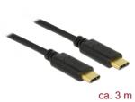 Delock 83867 USB kábel USB 2.0 3 M USB C Fekete (83867)