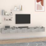 vidaXL 2 db betonszürke szerelt fa faliszekrény 102 x 30 x 20 cm (3115903)