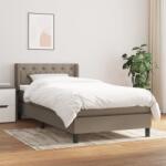 vidaXL tópszínű szövet rugós ágy matraccal 80 x 200 cm (3129909)