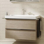 Hansgrohe Xelu Q Mosdószekrény mosdóhoz 980/475 két fiókkal, króm fogantyú/természetes tölgy 54033000 (54033000)