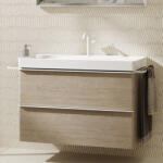 Hansgrohe Xelu Q Mosdószekrény mosdóhoz 980/475 két fiókkal, matt fehér fogantyú/természetes tölgy 54033700 (54033700)
