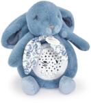 Doudou Plüss nyuszi Musical Night Light Star Projector Blue Doudou et Compagnie fénnyel zenével és fehér zajjal kék 16 cm 0 hó-tól (DC4201)