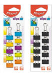 Maped Bindercsipesz, 19mm, MAPED, vegyes színek, 10db/bliszt (036102) - nyomtassingyen
