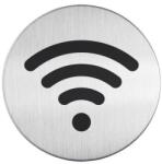 Durable Piktogram, információs tábla, átmérő 83mm, WIFI Durable ezüst (478523) - nyomtassingyen