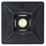 NEDES Kábelkötegelő tartó, öntapadós (100 darab) max 4.8 mm széles kötegelőhöz, fekete (TMA2828/BK)