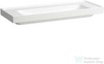 Laufen MEDA 120x46 cm-es falra/bútorra szerelhető mosdó csaplyuk és túlfolyó nélkül, LCC bevonattal, fehér H8141114001121 (H8141114001121)