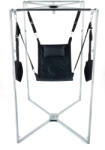 Mr Sling Pack Kit Sling - prémium fekete szövet, szürke vázzal - szexvital