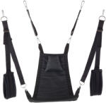 VIP Sling Mykonos - prémium szövet hám, fekete, teljes szett