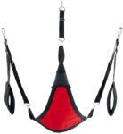 Mr Sling Triangle Fabric Sling - teljes szett, vörös intim kiegészítő - szexvital