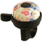  Kerékpár csengő 35mm acél/műanyag virágos