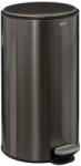 5five Cos gunoi cu pedala Delta, metalic, negru fume, 30 litri, 31, 5 x 31, 5 x H62 cm Cos de gunoi