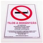 Gungl dekor Piktogram Tilos a dohányzás! többnyelvű fehér új (040) - tonerpiac