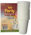 TUTI Műanyag pohár, 1 dl, 20 db, TUTI „Party (KHMU146)