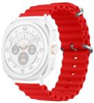 gigapack Pótszíj (egyedi méret, szilikon, állítható, hullám) PIROS Samsung Galaxy Watch Ultra eSIM 47mm (SM-L705) (GP-163493)