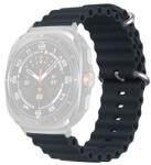 gigapack Pótszíj (egyedi méret, szilikon, állítható, hullám) SÖTÉTSZÜRKE Samsung Galaxy Watch Ultra eSIM 47mm (SM-L705) (GP-163495)