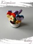 kezmuves-hobby. hu Árvácska - Quilling Cserepes kisvirágok