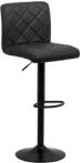 CHAIRS-ON Scaun de bar eco piele ABS 147 Negru