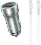 Earldom Зарядно устройство за кола Earldom ES-CC29, 30W, USB QC3.0, PD, С Type-C PD кабел, Сребрист - 40351