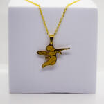 Prémiumékszer Webáruház Uniszex Arany Színű Angyalos Nyaklánc 45CM / 1MM (G021)