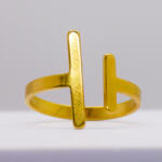 Prémiumékszer Webáruház Nemesacél Arany Színű Állítható Méretű Női Gyűrű (GYG006)