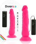 DIVERSIA Rugalmas Vibráló Dildó 21 Cm - Rózsaszín (d-231123)